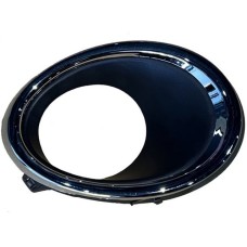 FRONT BUMPER FOG LAMP SURROUND (BLACK/CHROME) (RH)