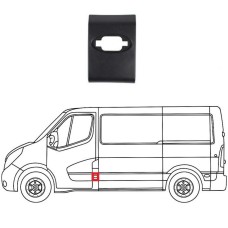 SIDE MOULDING - AFTER FRONT DOOR - W/LAMP HOLE (BLACK) (LH) SIDE MOULDING - AFTER FRONT DOOR - W/LAMP HOLE (BLACK) (LH)