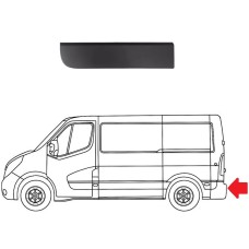 SIDE MOULDING - REAR DOOR (BLACK) (LH) SIDE MOULDING - REAR DOOR (BLACK) (LH)