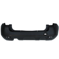 REAR BUMPER - NO MOULDING HOLES - BLACK