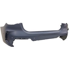REAR BUMPER - M SPORT - W/PARK SENSOR + ASSIST HOLES - PRIMED
