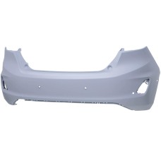 REAR BUMPER - NOT ST-LINE/ACTIVE - W/PARK SENSOR & ASSIST HOLES - PRIMED