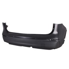 REAR BUMPER - UPPER - NO MOULDING TYPE - W/PARK SENSOR HOLES (MATT, BLACK)