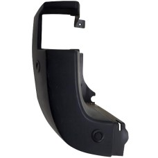 REAR BUMPER CORNER - W/PARK SENSOR HOLES - BLACK (LH)