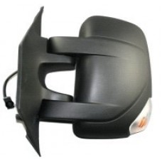 DOOR MIRROR - SHORT ARM - MANUAL/INDICATOR - BLACK (LH)