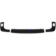 REAR BUMPER MOULDING SET - MATT BLACK (3 PCS)