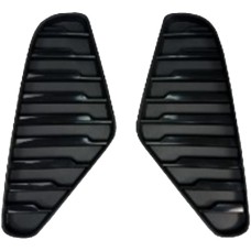 REAR BUMPER MOULDING SET - ROUGH BLACK (2 PCS)
