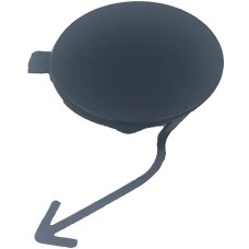 FRONT BUMPER TOW HOOK COVER (MATT, BLACK)