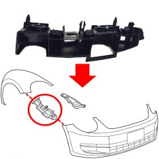 FRONT BRACKET - BUMPER TO LOWER WING - PLASTIC (RH)